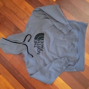 Classic Grey/Black North Face Hoodie M